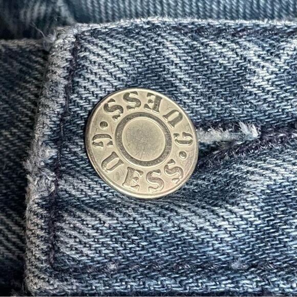 Vintage Guess Jeans High Waist Tapered Ankle Zip Mom Denim USA Made Size 30 | 10 - Picture 10 of 14